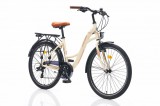 Corelli Merrie 26 könnyűvázas női városi kerékpár 44 cm Krém