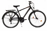 Corelli Nuptse könnyűvázas férfi trekking kerékpár teleszkópos 18" Fekete