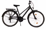 Corelli Nuptse könnyűvázas női trekking kerékpár teleszkópos 18" Fekete