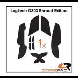 Corepad Logitech G303 Shroud Edition Soft Grips fekete