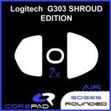 Corepad Skatez AIR 611, Logitech G303 Shroud Edition, egértalp (2 db)