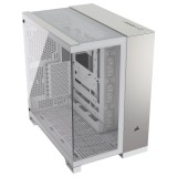 Corsair 6500X Midi Tower Extended ATX számítógépház - Fehér fém / Szürke Alu (CC-9011285-WW)