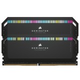 CORSAIR DOMINATOR PLATINUM RGB Fekete DDR5, 5200Mhz 32GB (2x16GB) memória (CMT32GX5M2B5200C40)