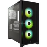 Corsair iCUE 4000X RGB Edzett Üveg Mid-Tower, Fekete (CC-9011204-WW)