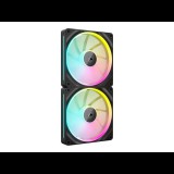 Corsair iCUE LINK LX140 RGB 140mm PWM Rendszerhűtő ventilátor 2db - Fekete (CO-9051028-WW)