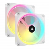 Corsair iCUE LINK QX140 RGB 140mm PWM PC Fans Starter Kit with iCUE LINK System Hub White CO-9051008-WW