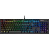 Corsair K60 RGB PRO LOW PROFILE Mechanikus Gamer Billentyűzet (Cherry MX Speed) USB, ENG (fekete) (CH-910D018-NA)
