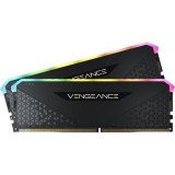 CORSAIR Vengeance RGB RS Fekete DDR4. 3200MHz 32GB (2x16GB) memória (CMG32GX4M2E3200C16)