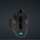CORSAIR Vezetékes Egér Gaming, NIGHTSWORD RGB Tunable, 8 programozható gomb, RGB Világítás, 18000dpi, fekete