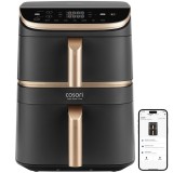 Cosori Turbo Tower Pro Smart Normál 10,8 L 2630 W Forrólevegős Fekete, Arany Olajsütő