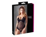 Cottelli - Bársonyos, variálható body (fekete)