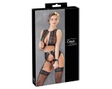 Cottelli Bondage - csipkés fehérnemű szett (4 részes)