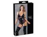 Cottelli Bondage - fényes body bilinccsel (fekete)