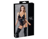 Cottelli Bondage - fényes body bilinccsel (fekete)