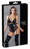 Cottelli Bondage - fényes body bilinccsel (fekete)
