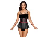 Cottelli Bondage - fényes szett és kar bilincs (fekete)