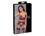 Cottelli Bondage - Matt, csipkés mellemelő szett (piros)
