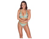 Cottelli - csipkés fehérnemű szett (zöld)