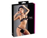 Cottelli - Fém gyűrűs melltartó szett (fekete)