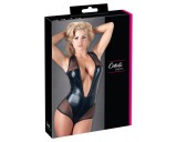 Cottelli - fénylő necc body (fekete)