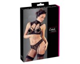 Cottelli - galléros csipke melltartó szett (fekete)