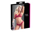 Cottelli - Kéjes melltartó szett csipkéből (piros)