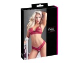 Cottelli - Kéjes melltartó szett csipkéből (piros)