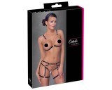 Cottelli - láncos, dísz testhám - 2 részes (fekete)