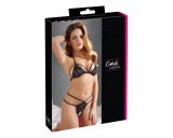 Cottelli - Nyitott csipkeszett (fekete)