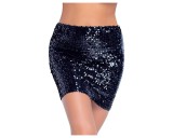 Cottelli Party - fényes, flitteres szoknya (fekete)