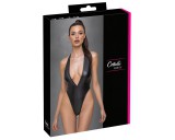 Cottelli Party - fényes, nyakpántos body (fekete)