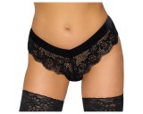Cottelli Party - láncos csipke bugyi (fekete)