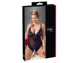 Cottelli Plus Size - csipkés body (fekete)