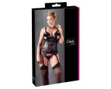 Cottelli - Virágos női felső, molett fazonban (fekete)