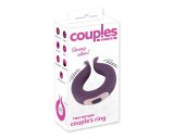 Couples Choice - akkus, 2 motoros péniszgyűrű (lila)
