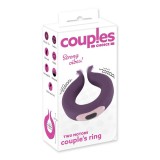 Couples Choice - akkus, 2 motoros péniszgyűrű (lila)