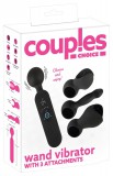Couples Choice - akkus, melegítő masszírozó vibrátor (fekete)