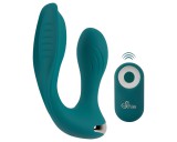 Couples Choice Hands-free - felhelyezhető vibrátor (türkiz)