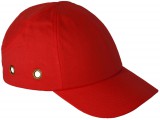 Coverguard Earline ütésbiztos baseball sapka piros színben