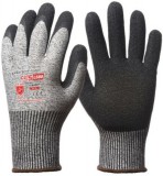 Coverguard Eurotechnique Eurocut 5 L580 munkavédelmi kesztyű vágásbiztos,fekete krepp latex kesztyű