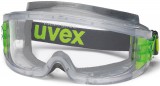 Coverguard Uvex Ultravision munkavédelmi védőszemüveg szivacsbéléses, átlátszó szürke keret, páramentes acetát lencse