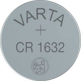 CR1632 lítium gombelem, 3 V, 140 mA, Varta BR1632, DL1632, ECR1632, KCR1632, KL1632, KECR1632, LM1632 (06632101401)