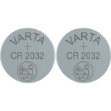 CR2032 lítium gombelem, 3 V, 230 mA, 2 db, Varta BR2032, DL2032, ECR2032, KCR2032, KL2032, KECR2032, LM2032 (6032101402)