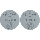 CR2430 lítium gombelem, 3 V, 280 mA, 2 db, Varta BR2430, DL2430, ECR2430, KCR2430, KL2430, KECR2430, LM2430 (6430101402)