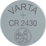 CR2430 lítium gombelem, 3 V, 280 mA, Varta BR2430, DL2430, ECR2430, KCR2430, KL2430, KECR2430, LM2430 (6430101401)