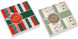CRAFT SENSATIONS Mintás papírok, lapok, 15x15cm, 100 g, 30 lap/cs, karácsonyi, 2 féle változat
