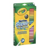 Crayola: Lemosható, vékony hegyű filctoll készlet, 24 darabos