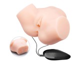 Crazy Bull - élethű, vibrációs műpopsi maszturbátor (natúr)