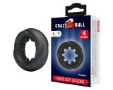 Crazy Bull - stimuláló péniszgyűrű (fekete)