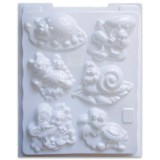 Cre Art Gipsz öntőforma erdei élőlények mintával